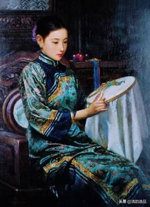 油画里的中国古典女性,真的太唯美啦