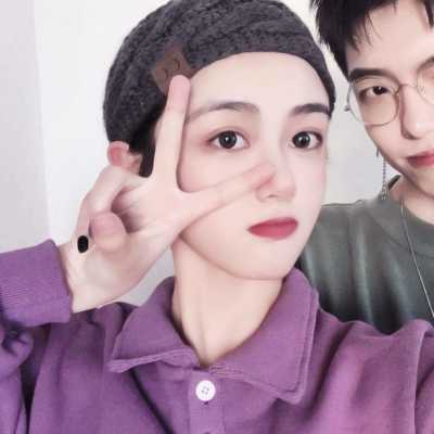 简单唯美情头真人头像
