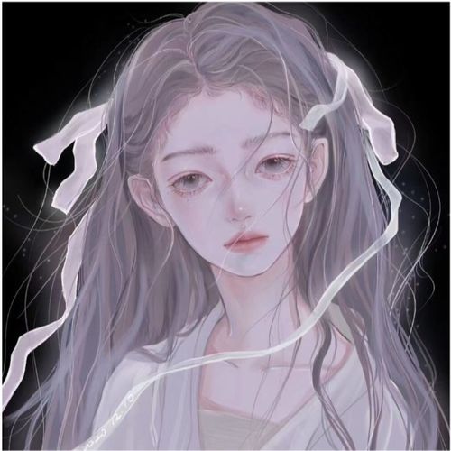 彩绘插画女生头像图片超酷