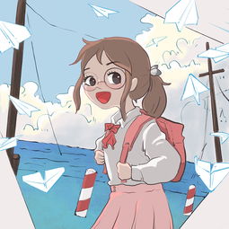 q版少女头像ipad插画