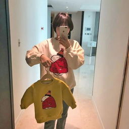 清新小淑女款上新,卡通亲子卫衣