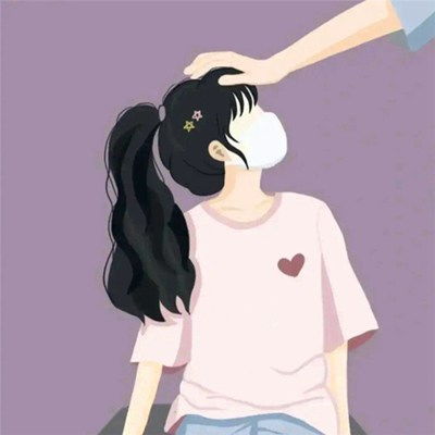 唯美手绘女生头像情侣头像