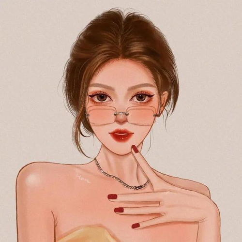 换个新头像吧,感性的复古女生手绘头像