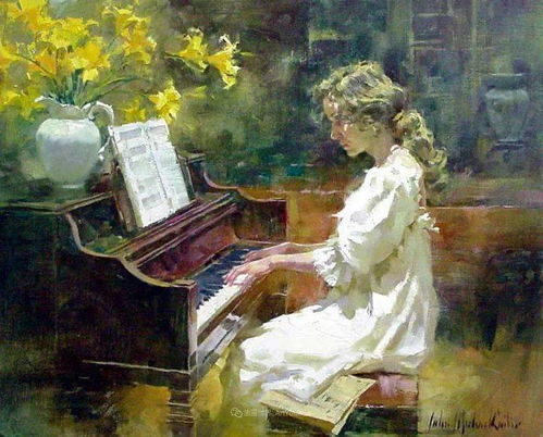 他笔下美女作品,画面感很强
