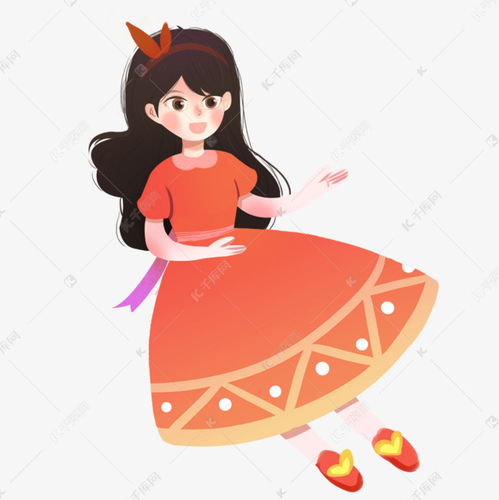 手绘卡通可爱的女孩免扣元素素材图片免费下载千库网