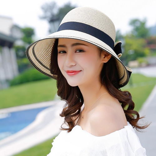 网图头像女小清新渔夫帽