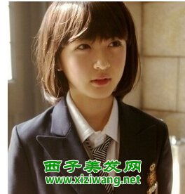 清纯可爱女学生短发发型变甜美气质美女你也可以