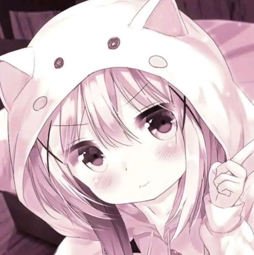 第542期日漫女头0119黑白粉色日漫风女生头像