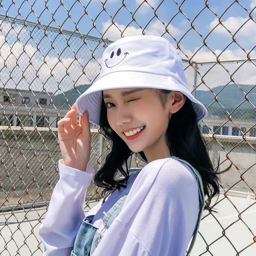 帽子女韩版学生春夏可爱百搭渔夫帽日系文艺防晒遮阳帽子ins盆帽
