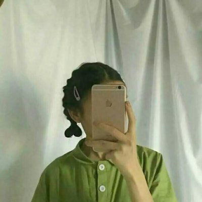 绿色美女头像图片热评