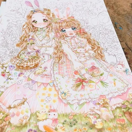 洛丽塔可爱漫画二次元卡通少女手绘素材