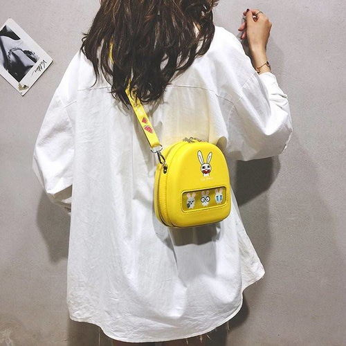 迪阿伦卡通双肩包包女包新款2020可爱个性少女涂鸦小背包夏季休闲斜挎包