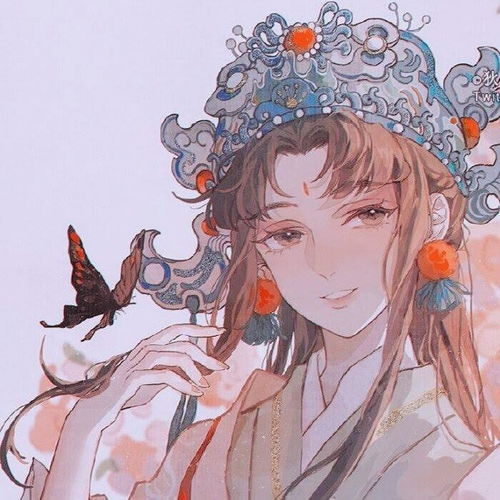 手绘森女头像系部