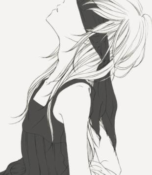 女生高冷黑白孤独头像动漫情侣