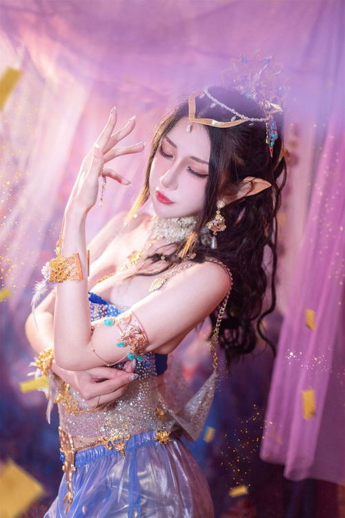 永劫无间迦南cosplay写真,绝美少女花无痕服饰明艳动人