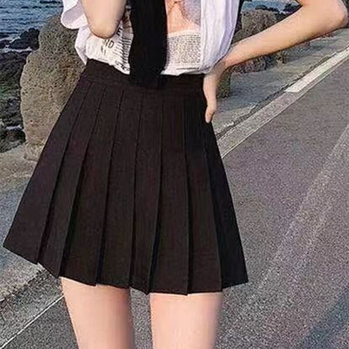 黑暗女生高级头像图片百褶裙