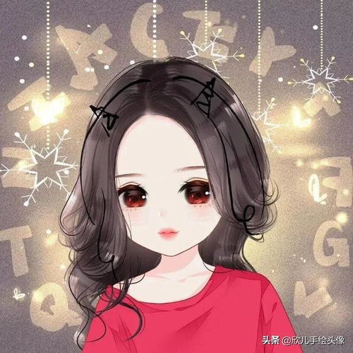 超萌的可爱卡通动漫女生头像,满满的正能量