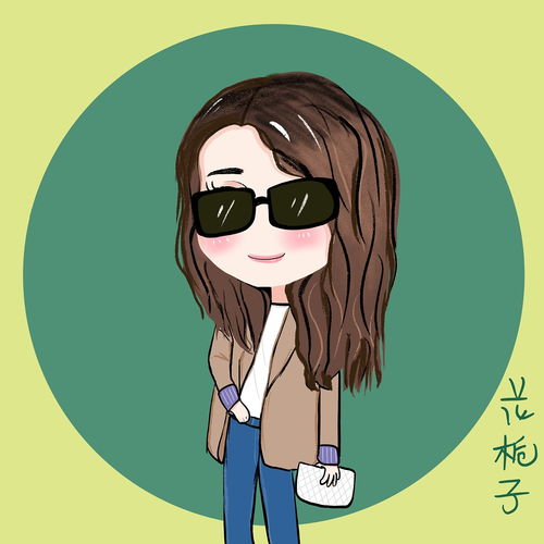 花栀子插画女生头像