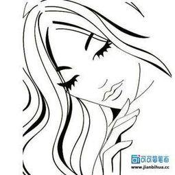侧脸女生头像素描女生头像qq头像大全qq志乐园